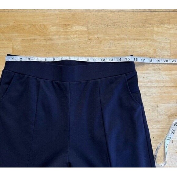 Tapata Wide Leg Capri Pants Navy Versatile Pockets High Waist Casual Large NEW - Picture 8 of 14